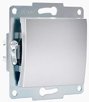 Выключатель без рамки Lezard Karina 1-кл. матовое серебро картинка